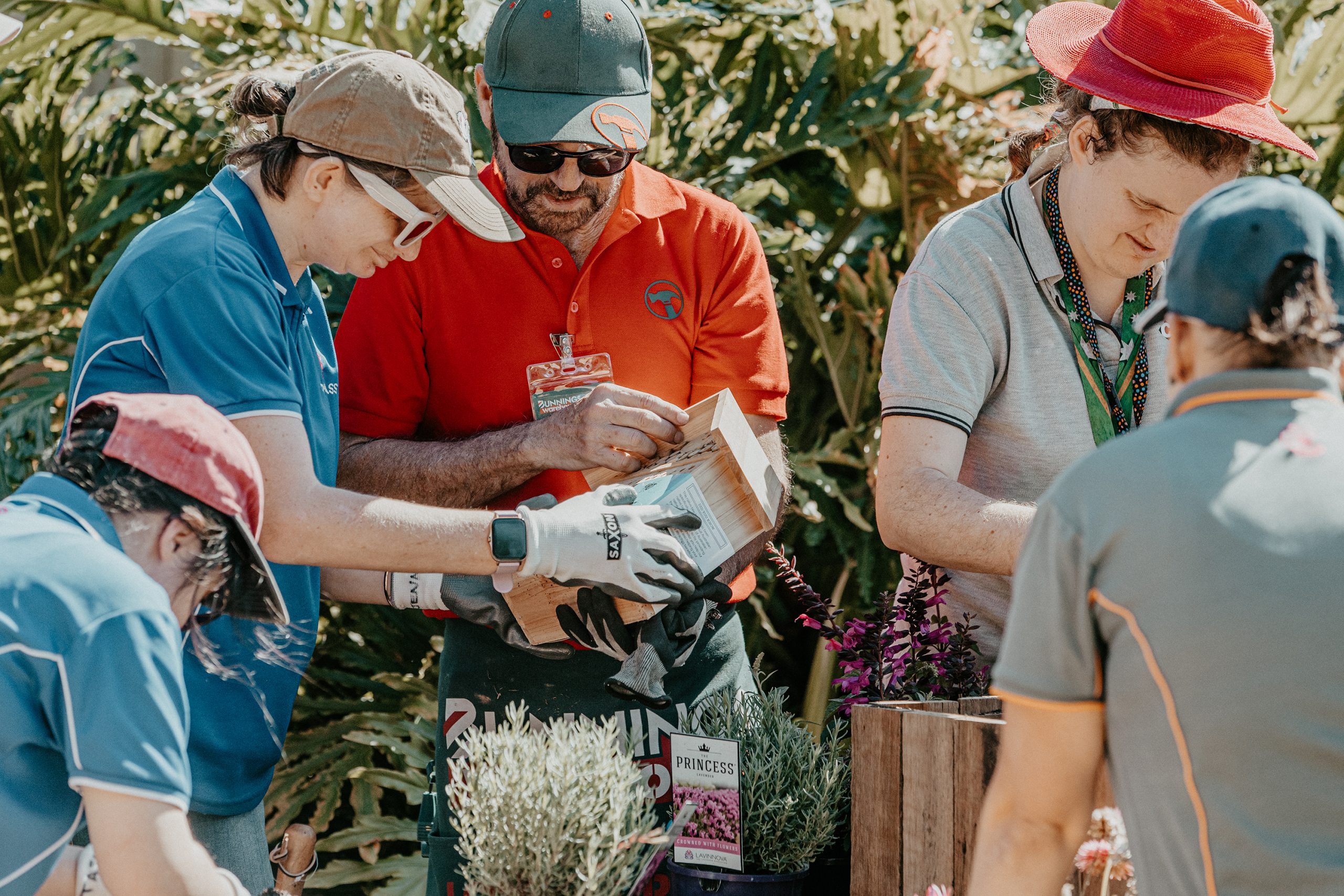 Connections Café Nambour Garden Makeover thanks to Bunnings Maroochydore!